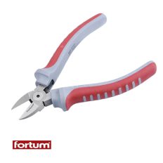   Fortum 4770403 műszerész oldalcsípő fogó, 150 mm (CrV.) (TPR markolat)