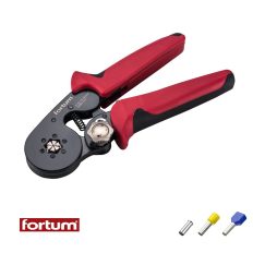   Fortum 4770495 önbeálló krimpelő fogó szigetelt és szigeteletlen érvéghüvelyhez (0,08-10 mm2), 175 mm