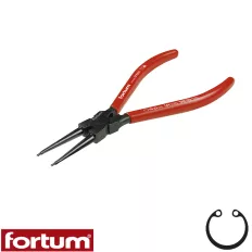   Fortum 4770501 Seeger-gyűrű fogó, belső, egyenes, 140 mm (CrV.) (10-25 mm)