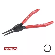   Fortum 4770513 Seeger-gyűrű fogó, külső, egyenes, 180 mm (CrV.) (19-60 mm)