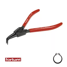   Fortum 4770514 Seeger-gyűrű fogó, külső, 90 fokos, 180 mm (CrV.) (19-60 mm)