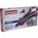 Fortum 4770634 szegecsanyahúzó fogó, M3-M12, 350 mm