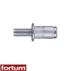   Fortum 4770676 szegecscsavar készlet, acél, M6x12 - 25 db (0,5-5,0 mm vtg, horganyzott)