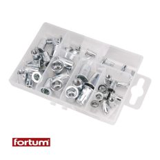 Fortum 4770682 szegecsanya készlet, M3-M8, 40 db-os