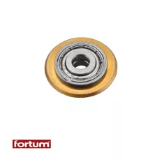   Fortum 4770815 vágókerék csempevágóhoz, 22x6x5mm (csapágyazott) (titánium-volfrám-karbid)