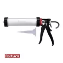 Fortum 4770826 zárt kinyomópisztoly (alumínium) (kevert anyagokhoz), 360 fokban elforgatható ház, 400ml
