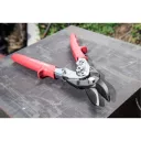 Fortum 4770901 lemezvágó olló, egyenes és jobbos vágásokhoz, áttételes, 255 mm