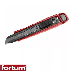   Fortum 4780023 profi tapétavágó kés, 18 mm (auto-lock+csavaros rögzítés)