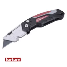   Fortum 4780031 összecsukható vágókés alumínium házas, 19 mm (trapézpengés)