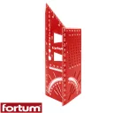 Fortum 4784104 asztalos 3D T-derékszög, eloxált alu, 215x72x63 mm
