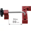 Fortum 4784120 derékszög szorító szett, alumínium - 140x140 mm