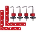 Fortum 4784120 derékszög szorító szett, alumínium - 140x140 mm