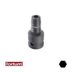   Fortum 4790002 adapter 1/2" gépi hajtásról 1/4" bitre