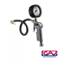 GAV 60D kerékfúvató pisztoly 0-12 bar (manométerrel)