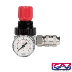   GAV RP182R nyomásszabályozó manométerrel és gyorscsatlakozóval - 1/4"