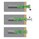 G&B BI-FIX 2K műanyag dübel peremmel 5x27