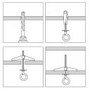 G&B ANCORA DE2 rugós billenőhorog kampóval M4x75