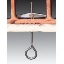 G&B ANCORA DE2 rugós billenőhorog kampóval M4x75