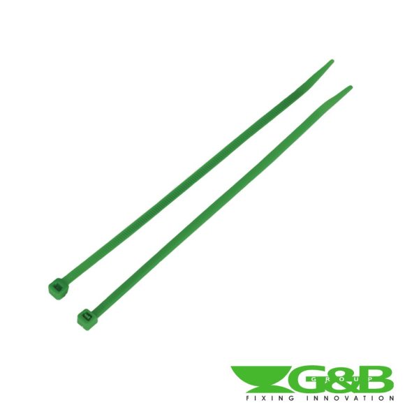 G&B kábelkötegelő PA 6.6 zöld 2,5x100 mm