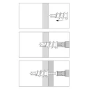 G&B Rapid önfúró menetes fém gipszkartondűbel 13x31