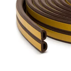   GE 11599BR öntapadó EPDM gumi tömítő szalag 9x6 mm, barna - 6m (D-profil)
