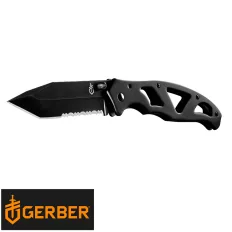   Gerber Paraframe II. Black zsebkés, tanto pengével (félig fogazott)