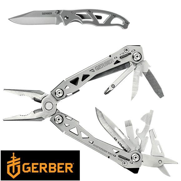 Gerber Suspension NXT kombinált szerszám + Gerber Paraframe mini zsebkés