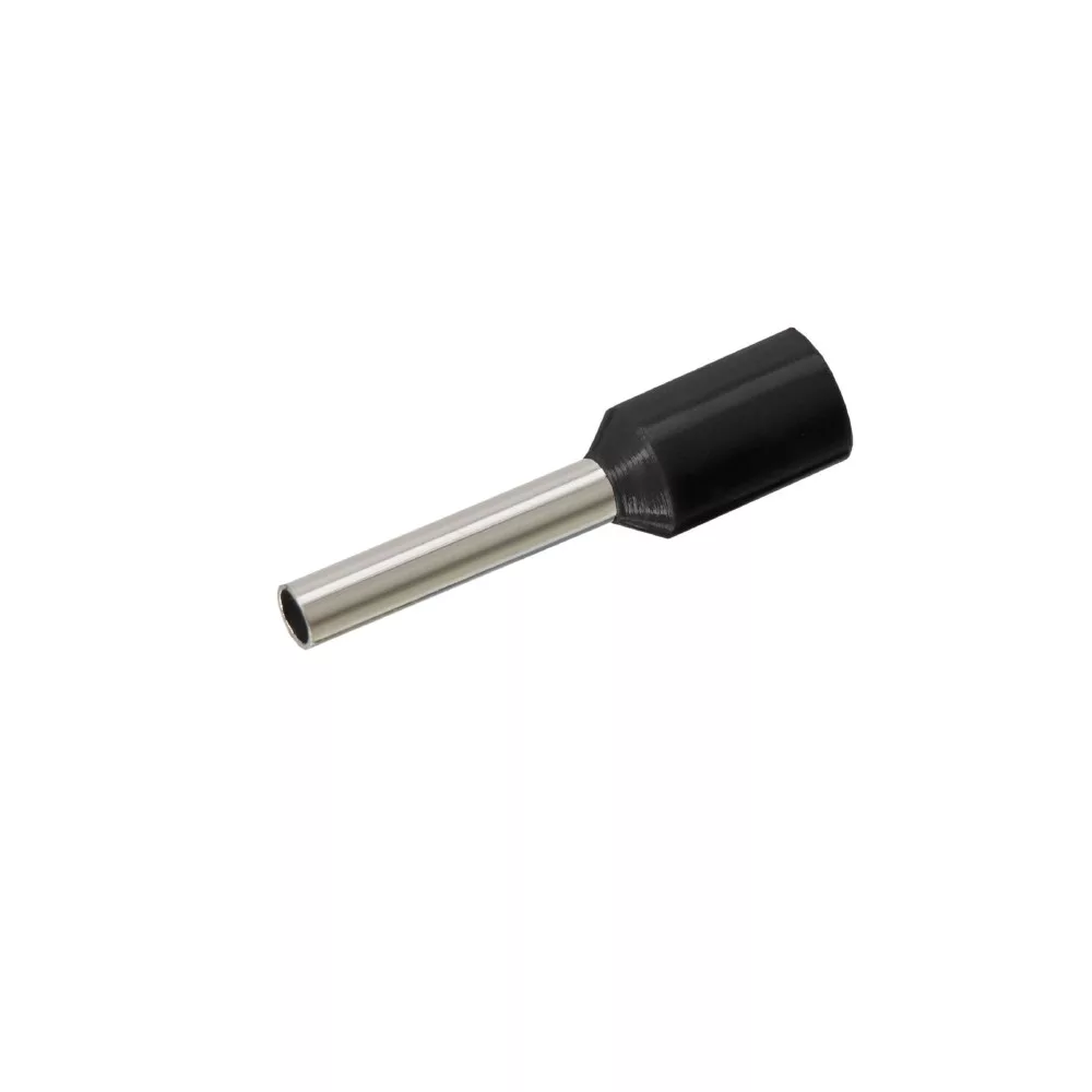 GL 05490 szigetelt érvéghüvely fekete 1,5 mm2 - 10 mm - MEST