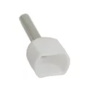 GL 05720 szigetelt iker érvéghüvely fehér 2x0,5 mm2 - 8,5 mm