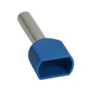 GL 05724 szigetelt iker érvéghüvely kék 2x2,5 mm2 - 12 mm