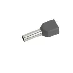   GL 05725 szigetelt iker érvéghüvely sötétszürke 2x4 mm2 - 12 mm