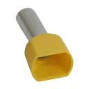 GL 05726 szigetelt iker érvéghüvely sárga 2x6 mm2 - 13,5 mm