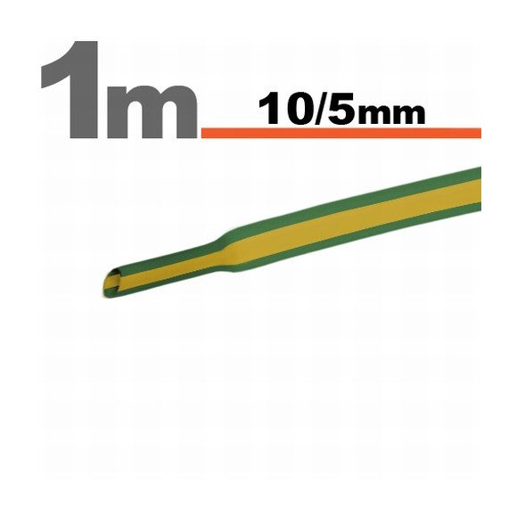 GL 11023X zöld-sárga zsugorcső 10/5 mm - 1m