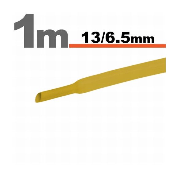 GL 11024S sárga zsugorcső 13/6,5 mm - 1m