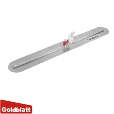   Goldblatt G06970 acél betonsimító fej nyéllel, lekerekített - 127x914 mm