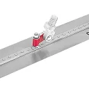 Goldblatt G06970 acél betonsimító fej nyéllel, lekerekített - 127x914 mm