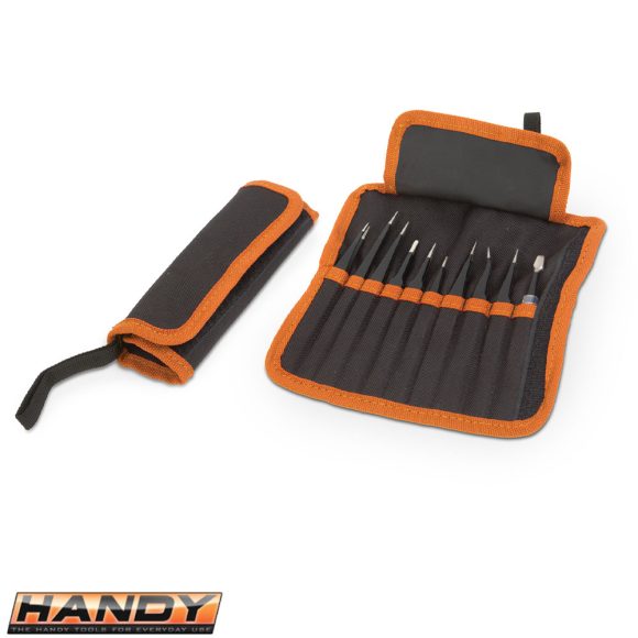 Handy 10779B precíziós csipesz szett, antisztatikus - 11 részes