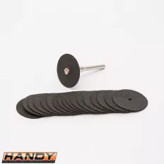  Handy 10125-02 mini vágókorong szett egyenes csiszolóhoz, Ø 3.1 mm (19 darabos)