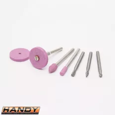  Handy 10125-04 mini csiszoló és maró szett egyenes csiszolóhoz, Ø 3.1 mm (8 darabos)