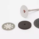 Handy 10125-07 mini vágó- csiszolókorong szett egyenes csiszolóhoz, Ø 3.1 mm (5 darabos)