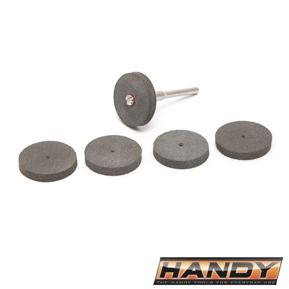 Handy 10125-14 mini polírozókorong készlet egyenes csiszolóhoz, Ø 3.1 mm, 6 darabos