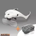 HANDY 10792 nagyítós fejpánt LED világítással + lencse szett