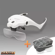   HANDY 10792 nagyítós fejpánt LED világítással + lencse szett