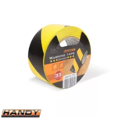   Handy 11078A veszélyt jelző ragasztószalag, sárga-fekete 50mm x 33m