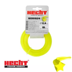   Hecht 10201524 vágószál fűkaszához (csillag 2,4mm x 15m)