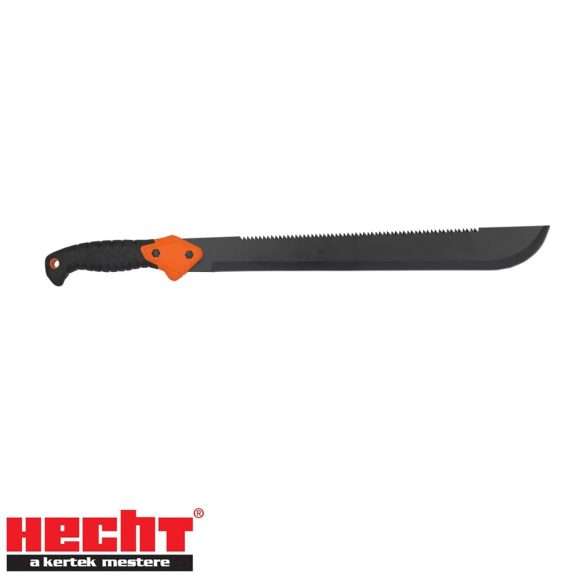 HECHT 600636 bozótvágó kés (machete), 64 cm (fogazott és övre akasztható nylon tokkal)