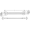HEYCO K350-12-M villáskulcs készlet, CrV 6-32 mm (12 részes)