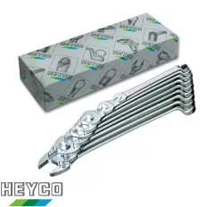   HEYCO K410-9-M Maxline csillag-villáskulcs készlet, hajlított, CrV - 10-24 mm (9 részes)