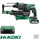 HIKOKI DH18DPC-5AH-VACUUM SDS-Plus akkus fúró-vésőkalapács porelszívóval 18V - 3,2J (Hitbox koffer)