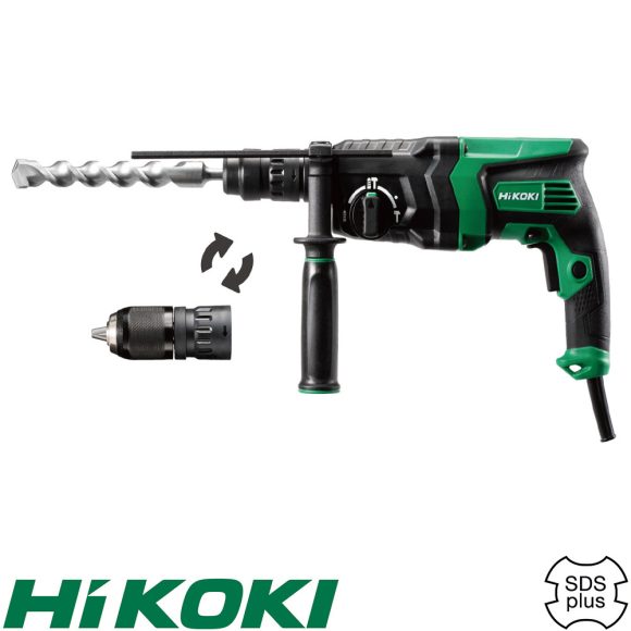 HIKOKI DH26PMC SDS-Plus fúró-vésőkalapács - 830 W (2,9 J) (cserélhető tokmány)